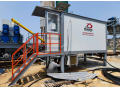 Stationary continouous mixing plant with aggregate hoppers 